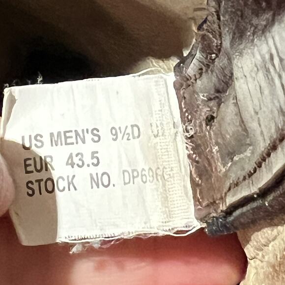 Dan Post Work Welt Boots Men's 9.5 D Brown Leather Western Work Boots - Picture 10 of 10